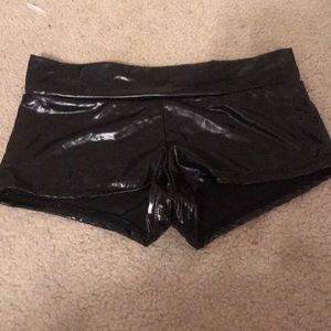 Iheartraves black shiny rave bottoms